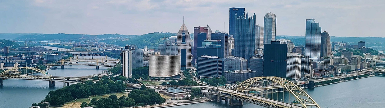 banner image with the skyline of Pittsburgh in the background