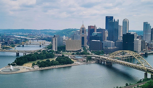 card size image showing the skyline of Pittsburgh