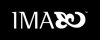 White IMA award logo on a black background