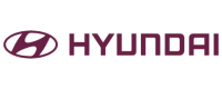 Plum colored Hyundai logo on a white background