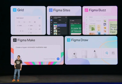 Figma CEO and Co-founder Dylan Field talking about all the new services/products on day 1 of the Config Conference