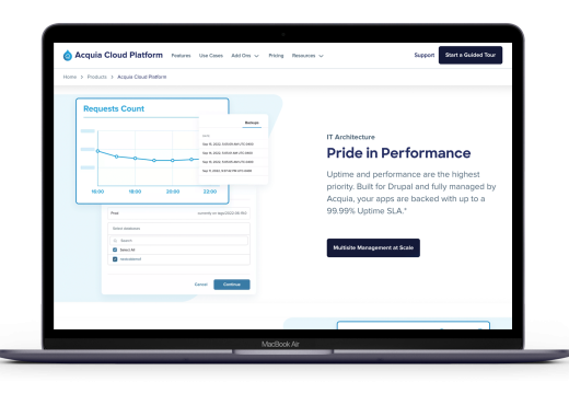 Screenshot: Acquia Cloud Platform