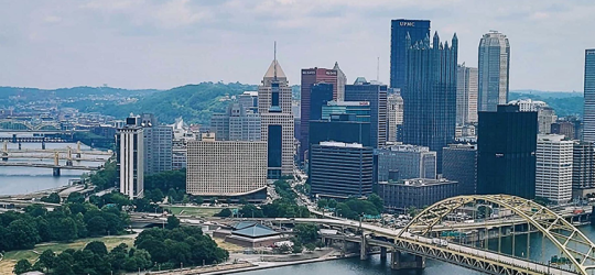 banner image with the skyline of Pittsburgh in the background