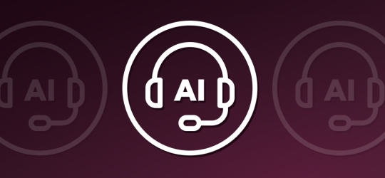 Banner With Contact Center AI Iconography